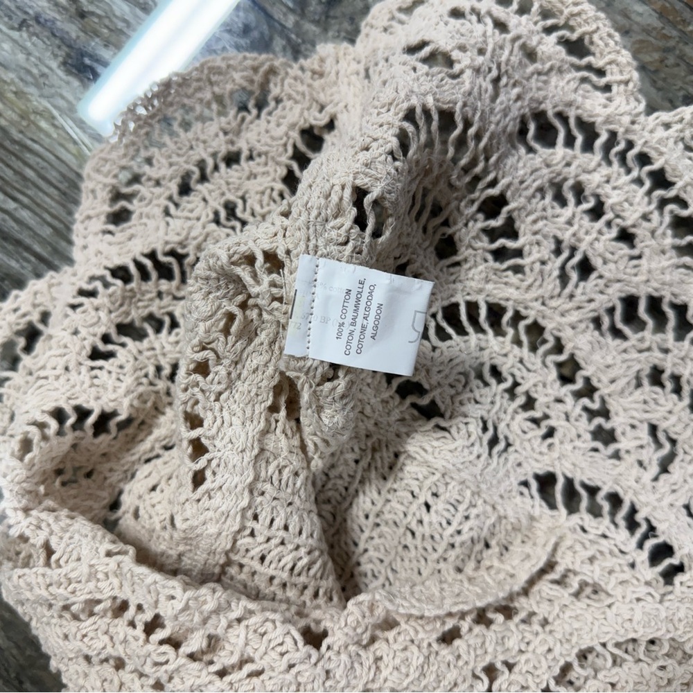 BLUE TASSEL: NWOT Crochet Lace Tank Top - Picture 5 of 9